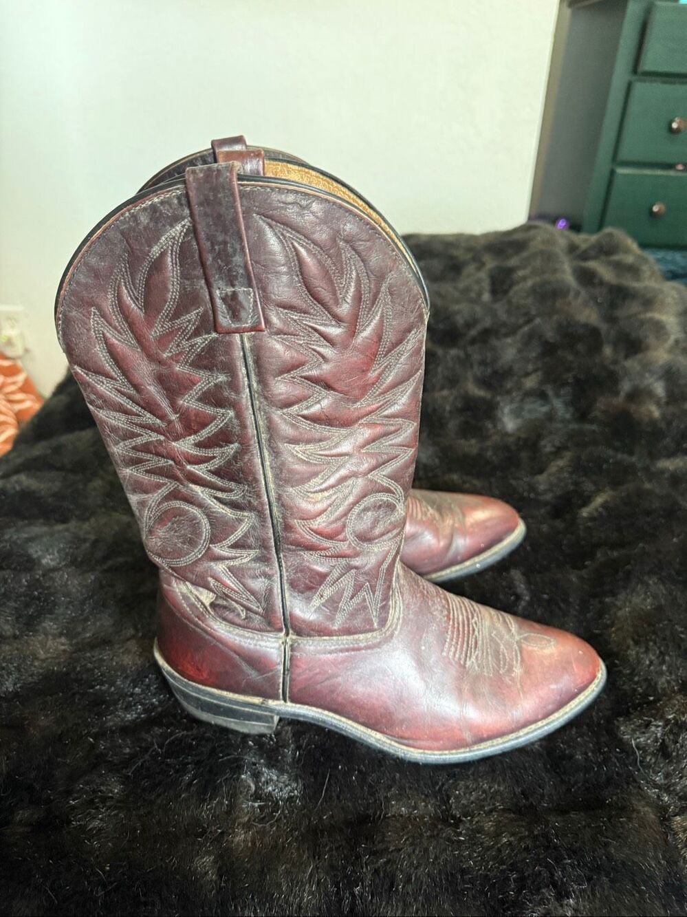 Palomino Boots Mens Sz 11 Leather Western COWBOY Work Boots